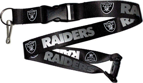 Aminco Nfl Oakland Raiders Team Lanyard, Black