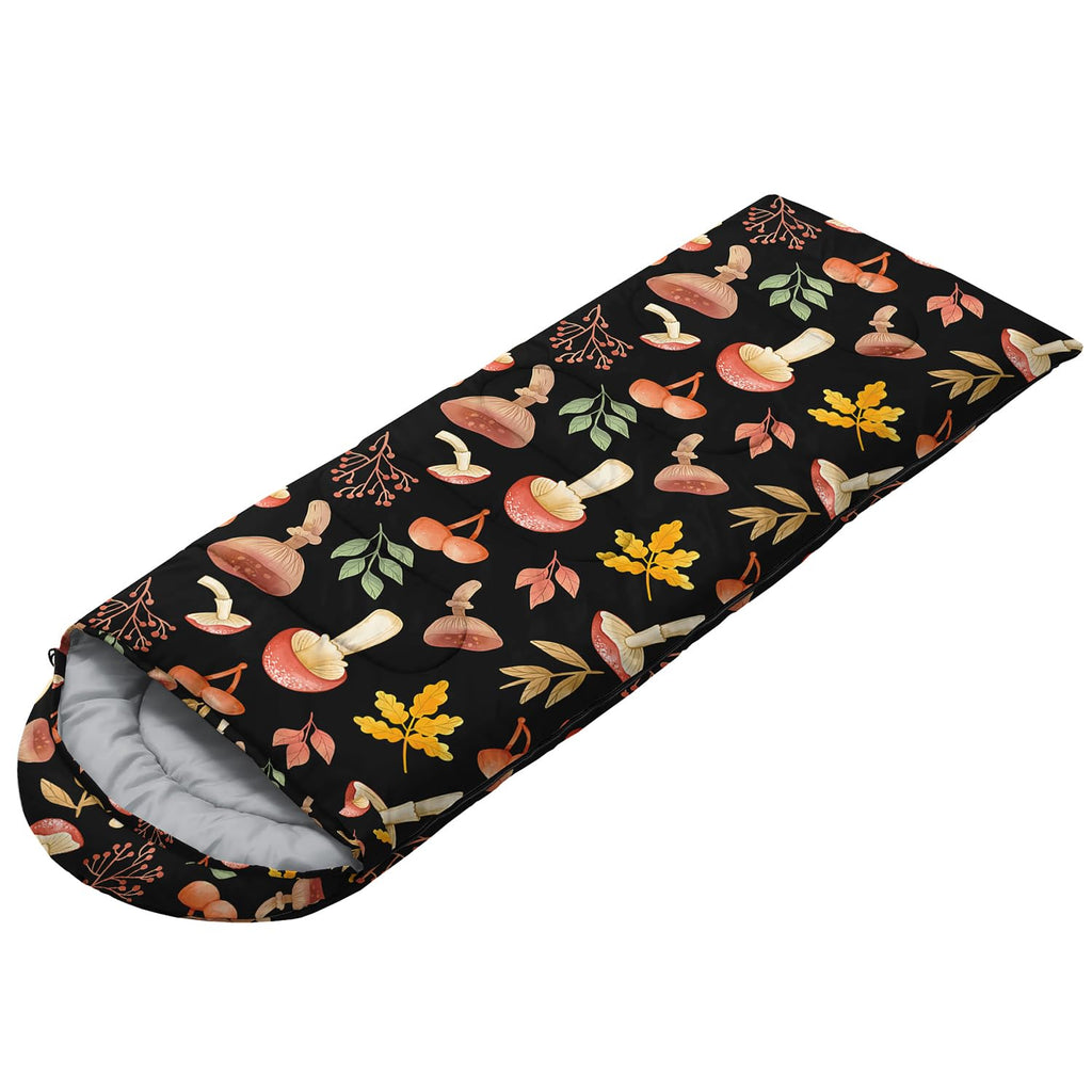 Cvhouse Mushroom Camping Sleeping Bags,3 Season Warm & Cool Weather,Lightweight,Waterproof Sleeping Bags For Adults & Kids,Trave