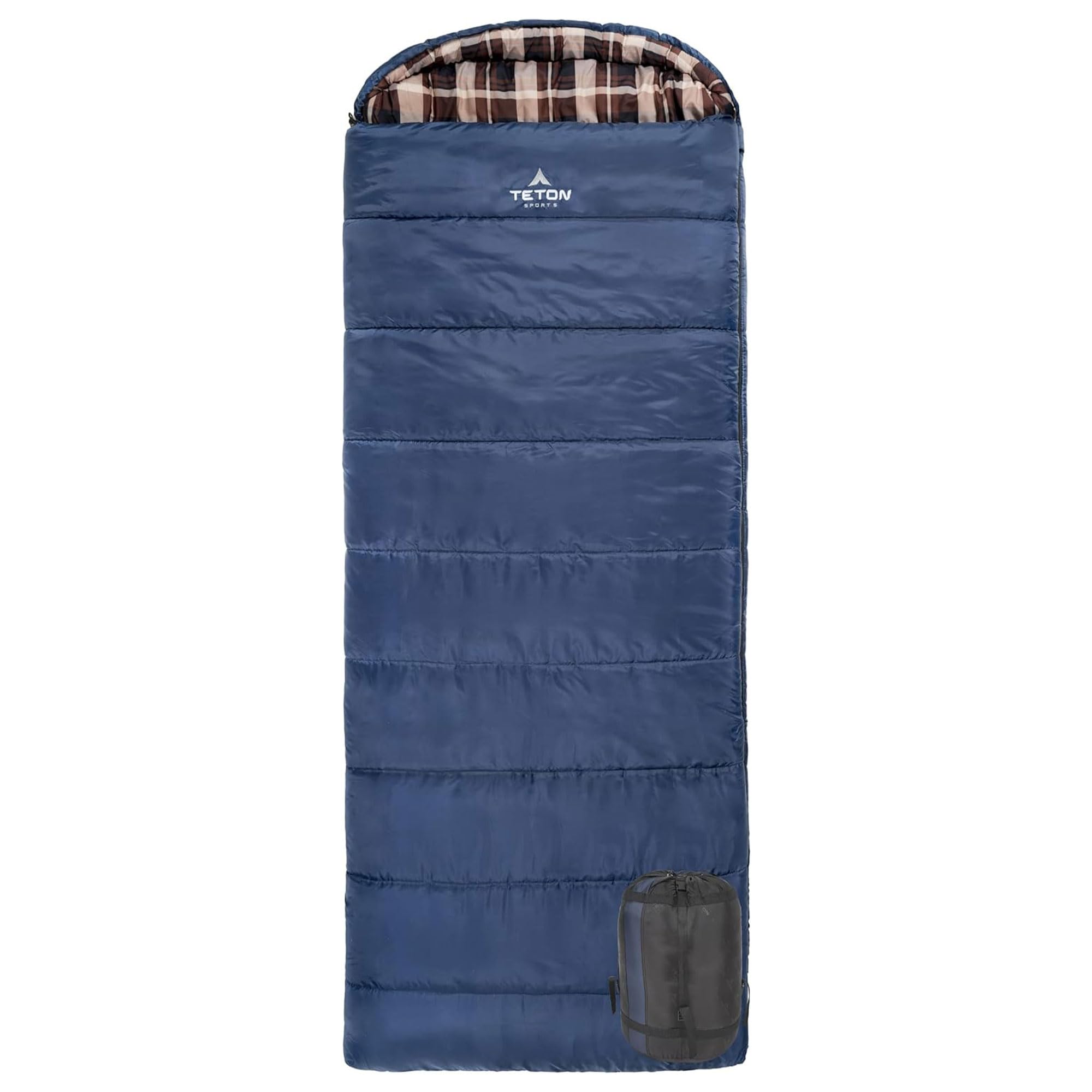 TETON Sports Celsius XL -32C/-25F Sleeping Bag; Cold Weather Sleeping Bag; Great for Family Camping; Free Compression Sack Blue 