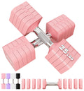 50 LB dumbbells Set 5 in 1 Adjustable Hand Weights Sets for Women Men Free Weights Dumbbell Sets Adjust Dumbbell Weight Set for 