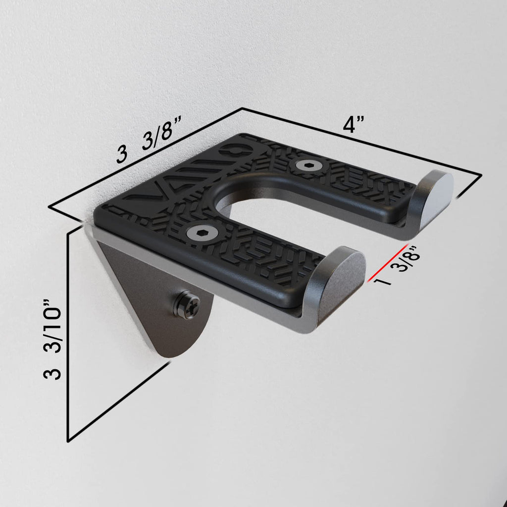 Vaiio Single Olympic Barbell Hangergarage Gym Bar Wall Rackvertical Barbell Mount Rackblack Powder Coatedspace Saving Commercial