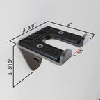 Vaiio Single Olympic Barbell Hangergarage Gym Bar Wall Rackvertical Barbell Mount Rackblack Powder Coatedspace Saving Commercial