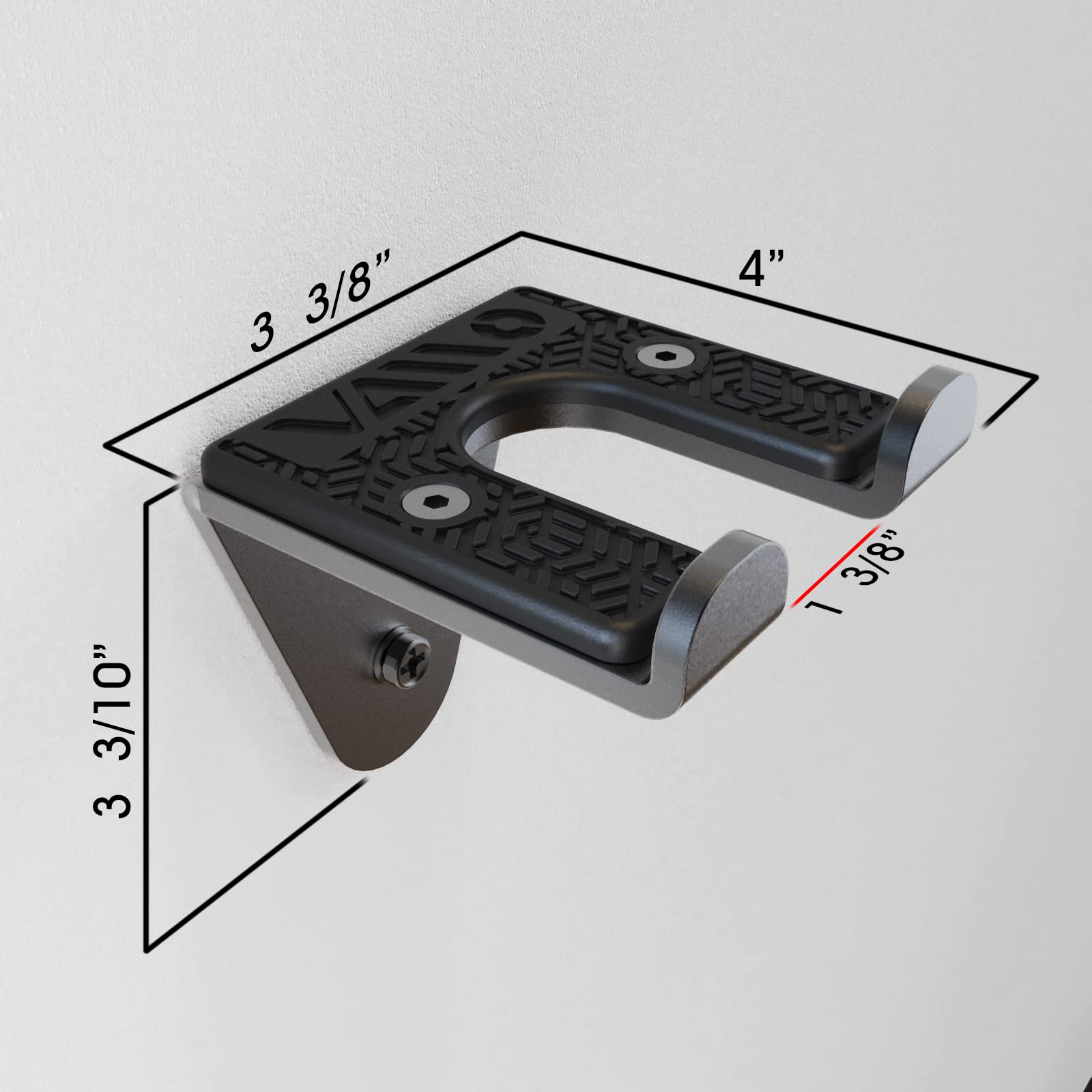 Vaiio Single Olympic Barbell Hangergarage Gym Bar Wall Rackvertical Barbell Mount Rackblack Powder Coatedspace Saving Commercial
