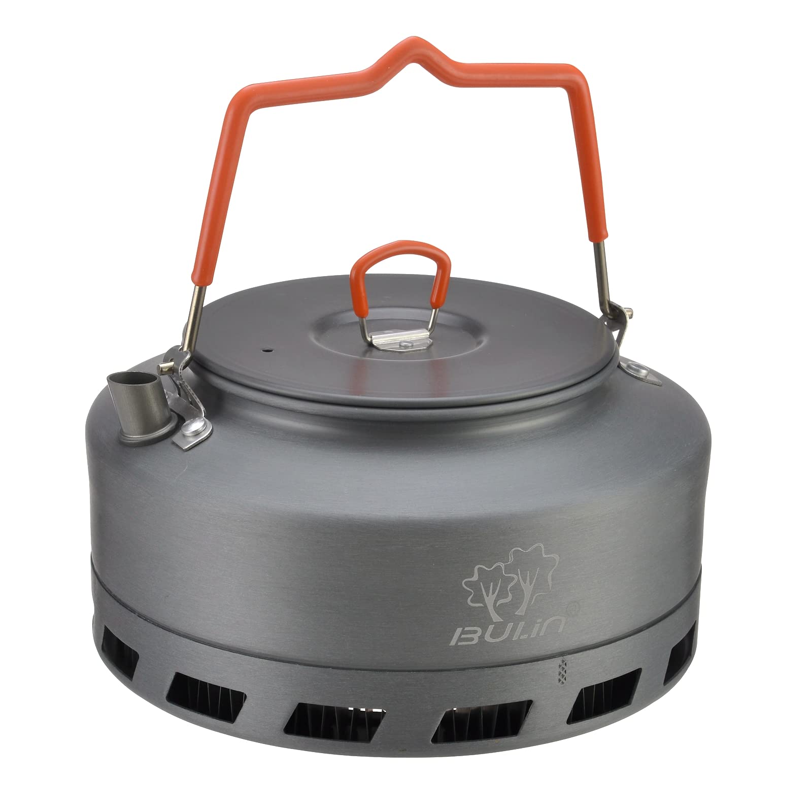 Bulin Camping Kettle 1.6L Heat Exchange Camp Tea Coffee Pot Lightweight Outdoor Hiking Gear Portable Teapot