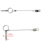 Nrc&Xrc 4Pcs Quick Release Pin Bimini Top Pins 1/4'' With Lanyard For Boat Bimini Top Deck Hinge Or Jaw Slide Clamp Bracket Mari