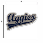 Rico Industries Ncaa Utah State Aggies Distressed Shape Cut Pennant - Home And Living Room D  Cor - Soft Felt Ez To Hang
