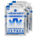Below Zero Ice Packs - You Fill Large 14x10x1 Inch (3 Pack) - Heavy-Duty DIY Freezer Packs for Coolers, Food Transport, and Trav