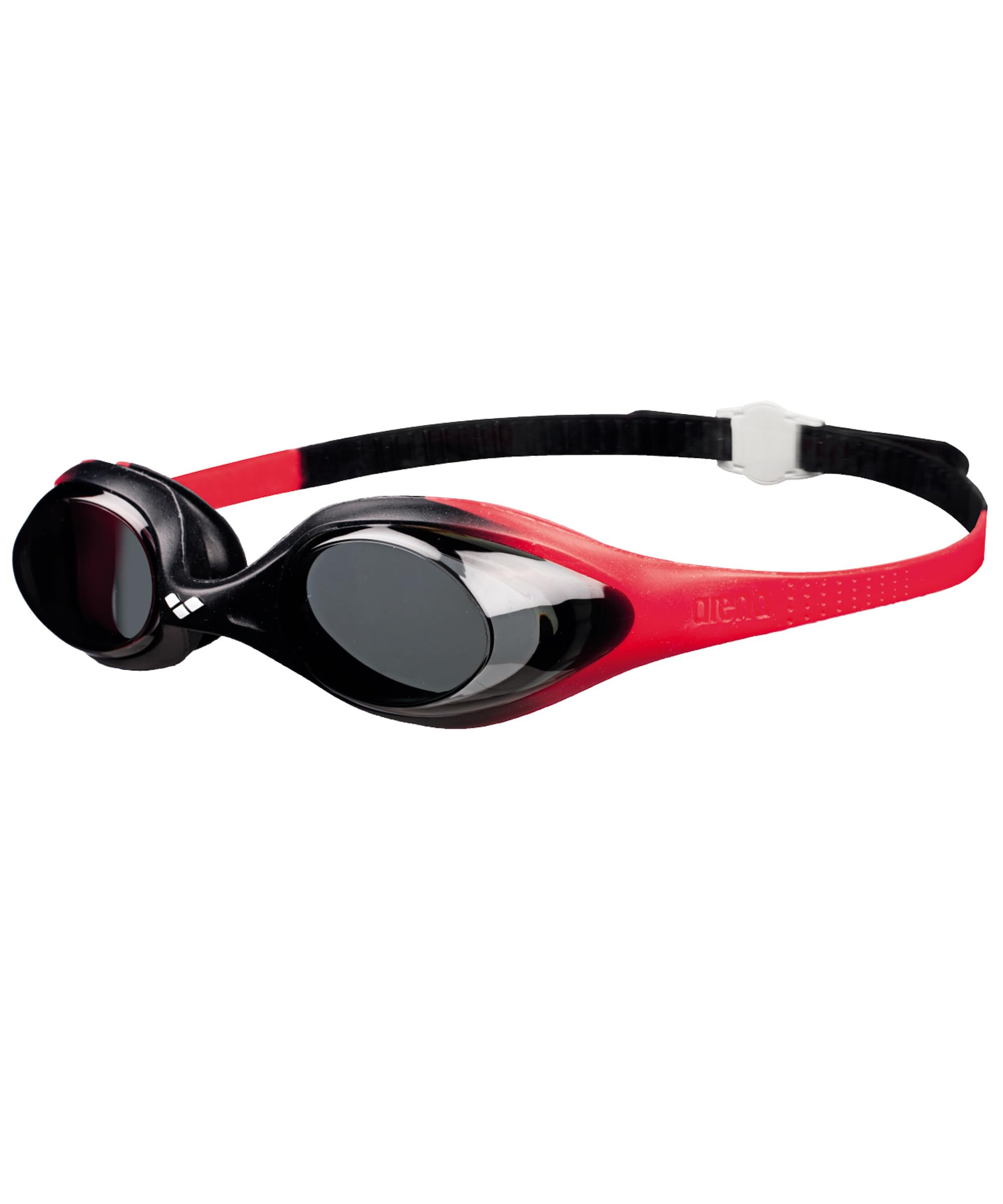 ARENA Unisex Youth Spider Junior Swim Goggles Girls and Boys Ages 6 to 12 No Fog Non-Mirror Lens Easy to Adjust Strap No Leak, R