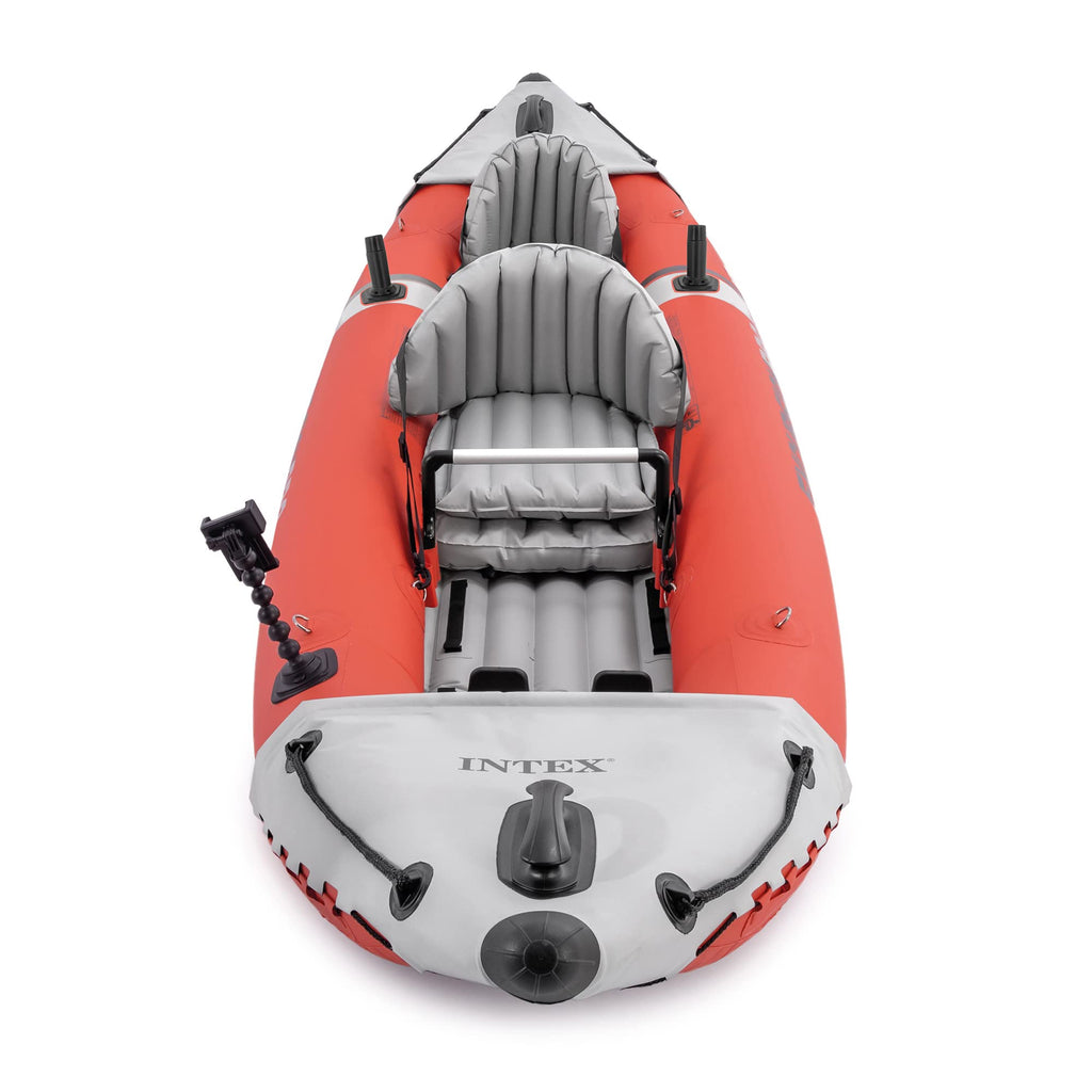 Intex 68309Ep Excursion Pro K2 Inflatable Kayak Set: Includes Deluxe 86In Kayak Paddles And High-Output Pump - Supertough Pvc -