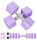 20 LBS Dumbbells Adjustable Hand Weights for Women Men, 4 in 1 Free Weight Dumbbell Set Adjust Hand Weight Set Exercise Fitness 