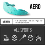 Sisu Aero Medium Mouthguard, Charcoal Black - 1.6Mm Thin - Custom-Molded Fit - Slim Design - Remoldable Up To 20 Times - For Tea