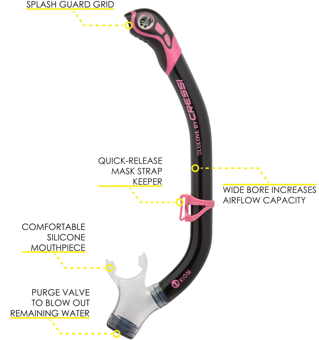 Cressi Ikarus & Orion, Black/Pink, One Size