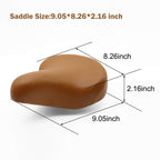 Senqi Retro Bicycle Bike Saddle Vintage Riveted Cycling Bike Saddle Comfortable Durable Seat
