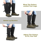 Huntarmor Eva Shin Guards Snake Gaiters: Semi Hard Protective Eva Resin Shell, Strong Protection For Lower Legs, Comfortable Men