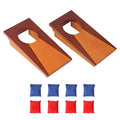 Gse Mini 10''X5'' Tabletop Cornhole Toss Game Set With 8 Bean Bags, Wooden Desktop Cornhole Game Set For Travel, Office Desk. Mi