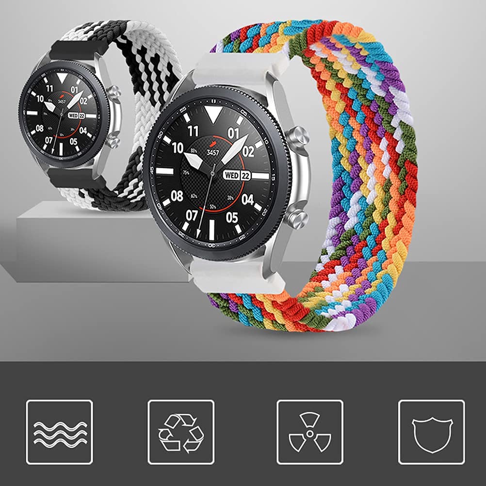 Elastics Watch Band For Samsung Galaxy Watch 5 Bandgalaxy Watch 4 Band5 Pro 45Mm4 Classic 46Mm 42Mm3 41Mm42Mmactive 2,Stretch Br