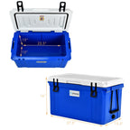 Goplus 58 Quart Camping Cooler, Portable Rotomolded Cooler With 4-Day Ice Retention, Ideal For Outdoor Activities