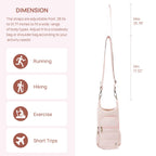Telena Water Bottle Holder With Strap Crossbody Bags For Women For Walking, Hiking, Cycling Pink
