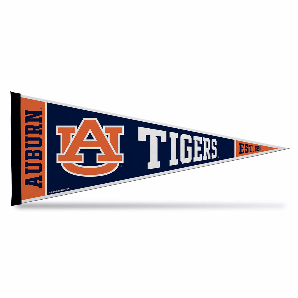 Rico Industries Ncaa Auburn Tigers Exclusive 12'' X 30'' Felt Wall D  Cor Pennant - Great For Home/Bed Room/Man Cave D  Cor