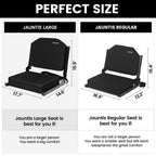Jauntis Stadium Seats For Bleachers With Ultra Padded Comfy Foam Cushion, Wide Portable Stadium Chairs With Back Support And Sho