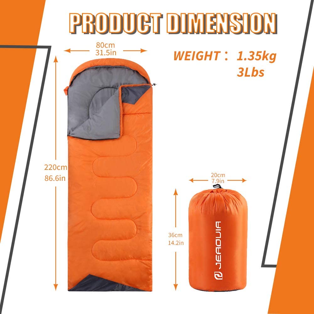 Sleeping Bags For Adults Women Backpacking Lightweight Waterproof- Summer Weather Sleeping Bag For Girls Warm Camping Hiking Out