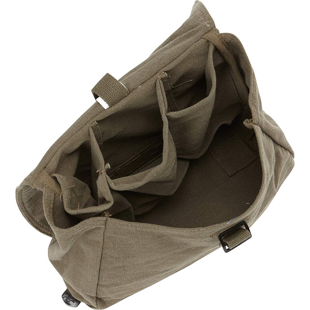 Retro Hungarian Shoulder Bag With Usa Emblem - Olive Drab