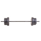 US Weight Duracast 55lb. Barbell Weight Set for Home Gym - Workout Equipment with Adjustable Weights - Durable Gym Equipment for
