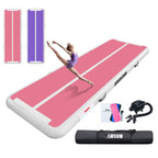 Awsum Air Gymnastics Mat 10Ft/13Ft/16Ft/20Ft/23Ft Inflatable Track Training Mat 4/8 Inches Thick Tumbling Mat With Electric Pump