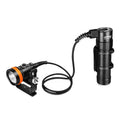 ORCATORCH D630 V2.0 4000 Lumen 5 Imported LED Primary Canister Dive Light Straight/Side Mounted with Goodman Handle, for Profess