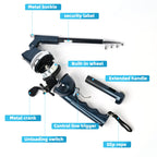 Blisswill Fishing Gear Telescopic Fishing Rod Combo With Reel And Line