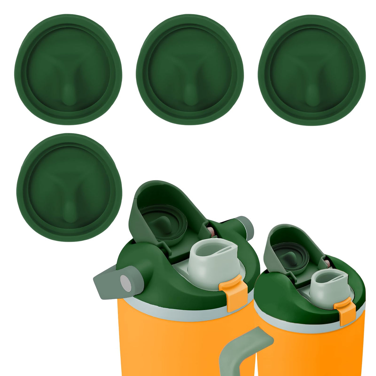 4Pcs Replacement Stopper Compatible With Owala 30Oz & 40Oz Freesip Sway Bottles & Tumblers, Silicone Water Bottle Plug Mouth Sto