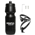 GEMFUL 24 oz Cycling Water Bottle and Cage Set BPA Free Bike Water Bottle Holder Combo Leak Proof Lightweight 750ml Fits MTB Mou