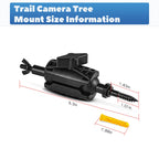 Oripik Adjustable Trail Camera Tree Mount: Game & Hunting Camera Outdoor Mounting Bracket Holder With Double 360 Swivel Tilt Bal