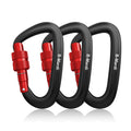 B-Mardi Carabiner Clips Heavy Duty 12kN (2697 lbs)-Lightweight Locking Carabiners for Camping, Hiking, Hammock, Dog Leash Harnes