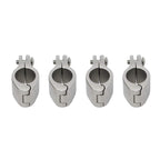 Novelbee 4Pcs Of 316 Stainless Steel Bimini Top Hinge Rail Mount 1''
