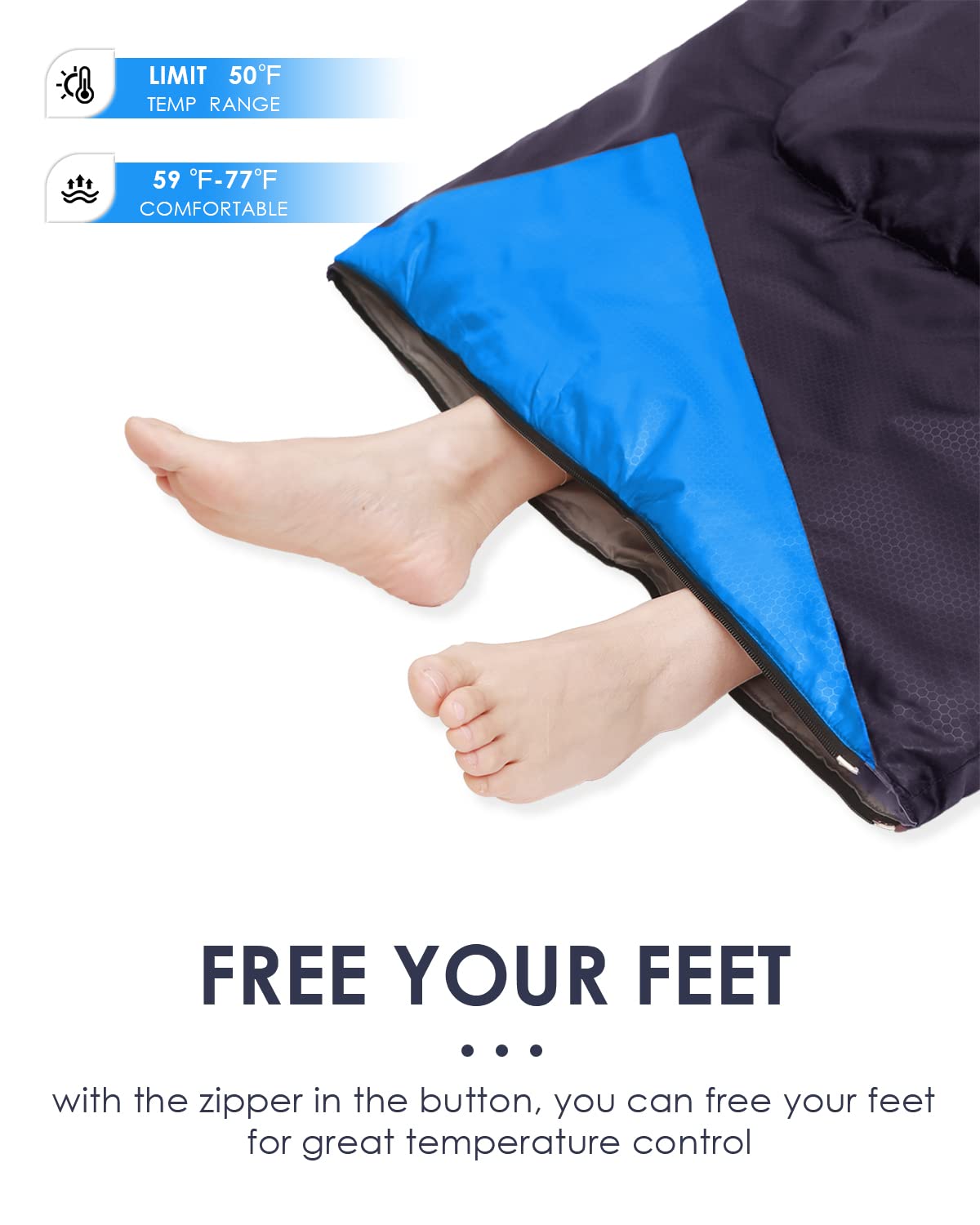 Sleeping Bags For Adults Warm Weather -Backpacking Ultralight Waterproof Sleeping Bag For Boys Girls Youth For Camping Hiking Ou