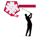 Caoxiong 10 Pcs Golf Weighted Lead Tape Golf Clubs Adhesive Lead Tapefor Golf Club Iron Putter Head And Tennis Racket Adjust Wei