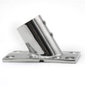NRC&XRC Boat Hand Rail Fitting-60 Degree 1-1/4 inch Rectangular Base-Marine 316 Stainless Steel usd by Boats/Awning