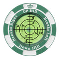Slopemaster Progreen Reader - Golf Hat Clip Ball Marker With High Precision Green Reading Aid Golf Accessories For Men Women(Gre