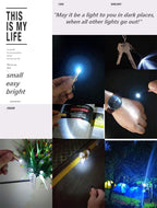 Super Mini Small Tiny Keychain Flashlight, Smallest Bright Key Ring Light Torch For Edc Emergency Dog Walking Sleeping Reading G