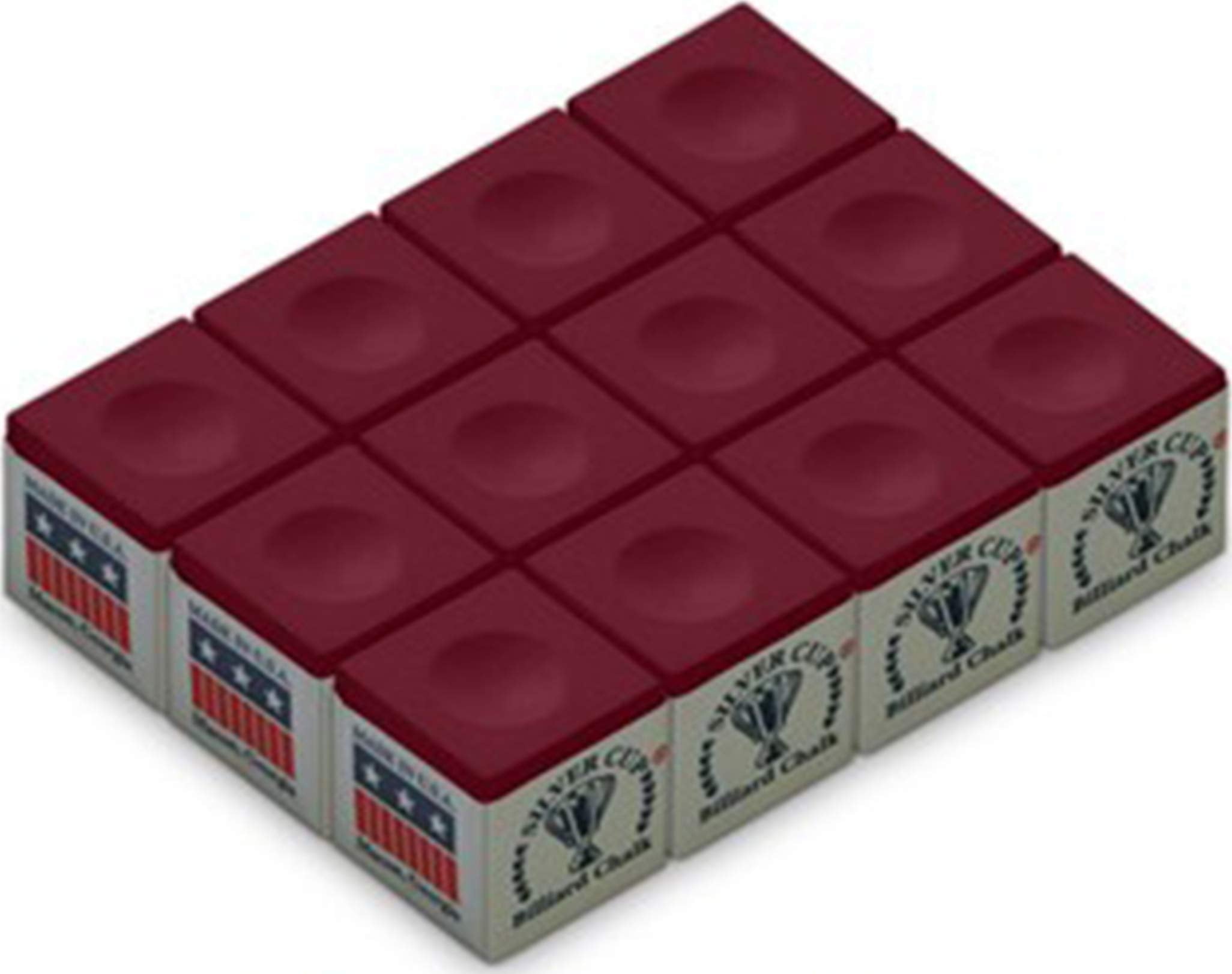 Silver Cup Sc-12-Burgundy Chalk Dozen Box, Burgundy