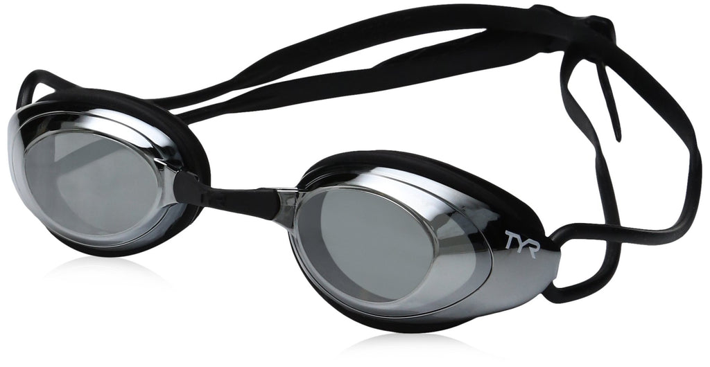 Tyr Blackhawk Racing Femme Mirrored Goggles, Silver/Black, One Size