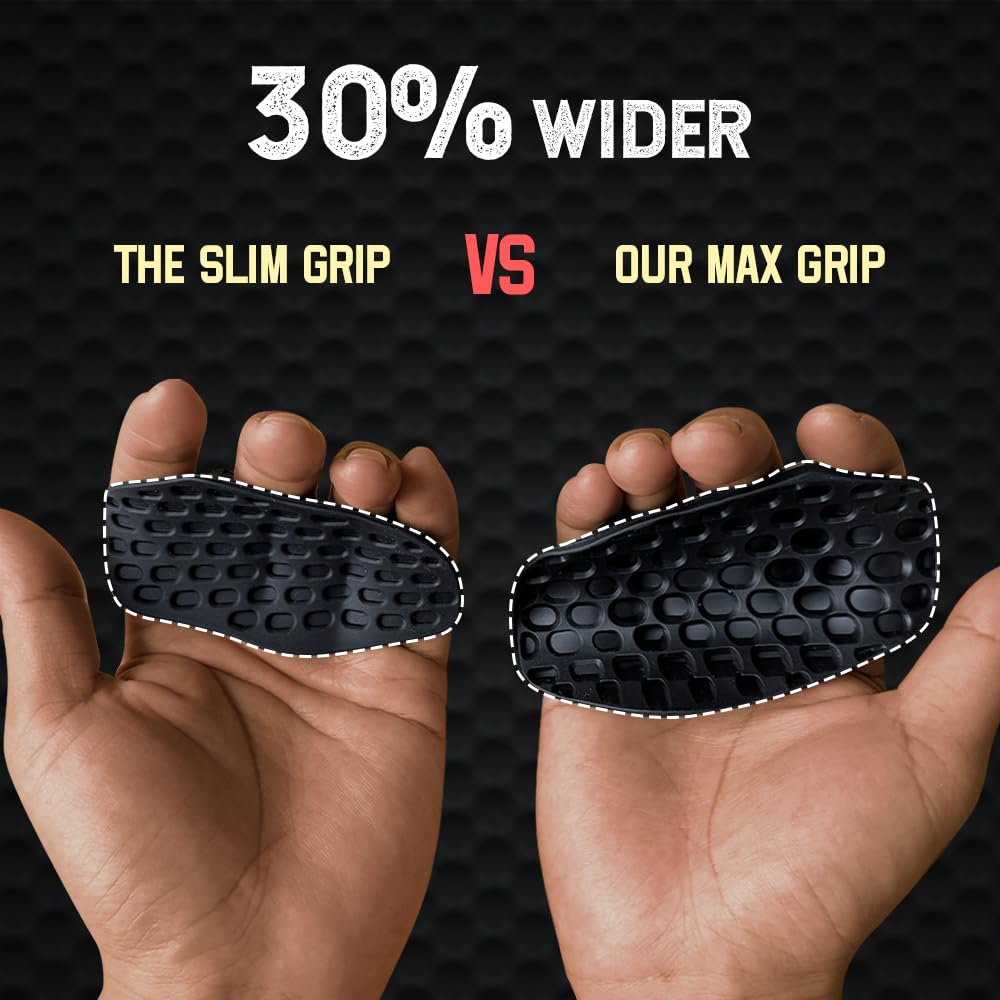 Rubber Gym Grips Weight Lifting Grips For Men & Women, Anti Slip Workout Grip For Hand Protection, Weightlifting Grips For Worko