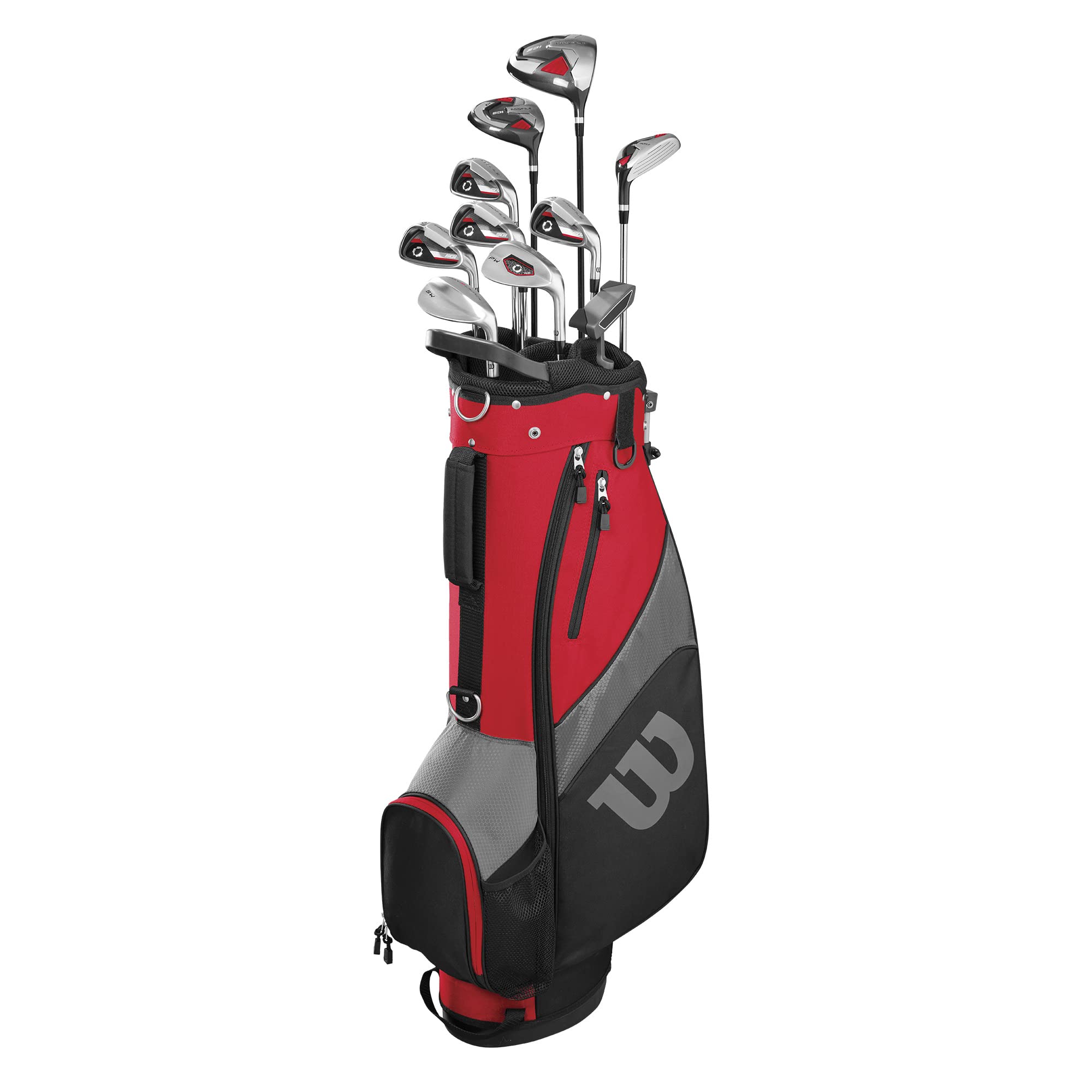 Wilson Golf Profile Sgi Men'S Complete Golf Set - Long, Right Hand,Red (Long)