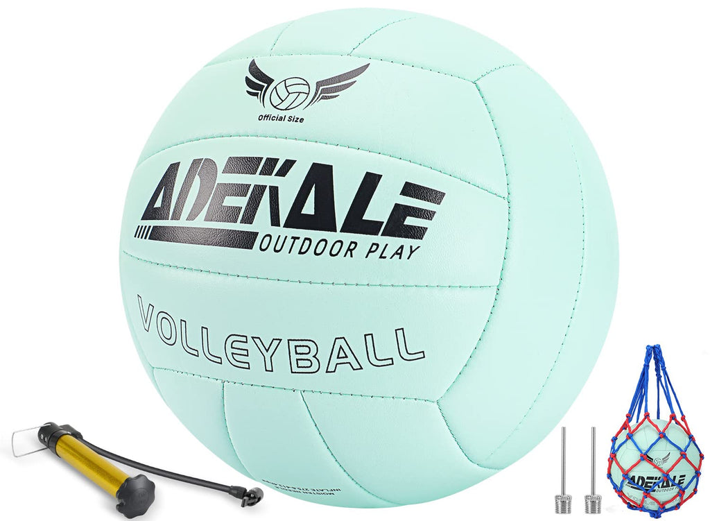 Adekale Official Size 5 Green Volleyball,Waterproof Soft Indoor Outdoor Volleyball For Game Gym Training Beach Play Suggest A Ch