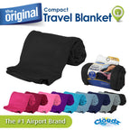 Cloudz Cozy Compact Airplane Travel Blanket For Your Flight, Car, Camping, Home Or Comforting Warmth Anywhere! - Burgundy