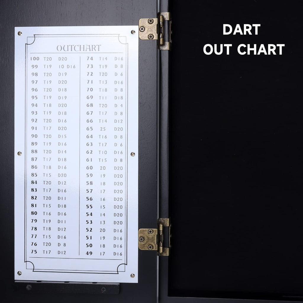 Gse Professional Solid Wood Classic Official Size Dartboard Cabinet With Dart Scoreboard For Game Room. Dart Board & Darts Not I