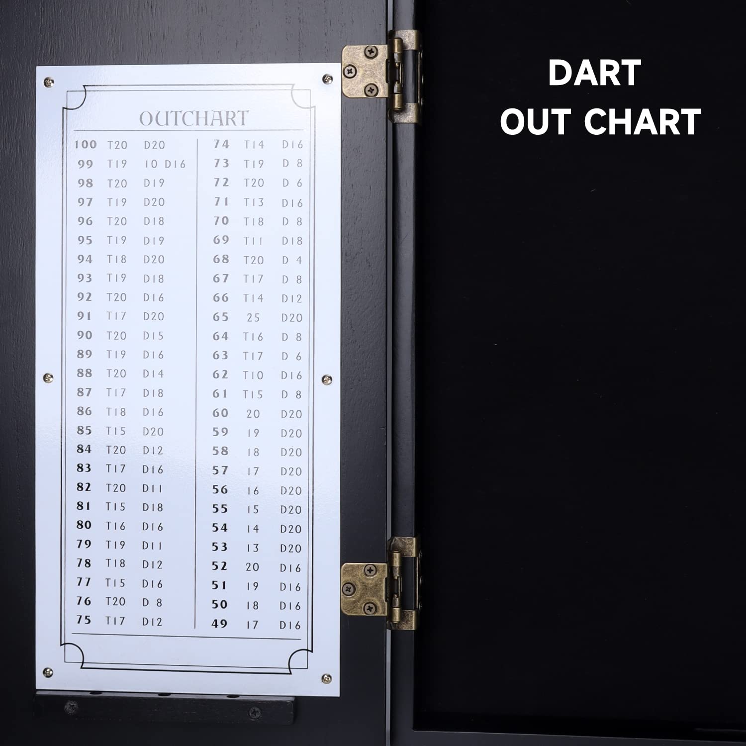 Gse Professional Solid Wood Classic Official Size Dartboard Cabinet With Dart Scoreboard For Game Room. Dart Board & Darts Not I