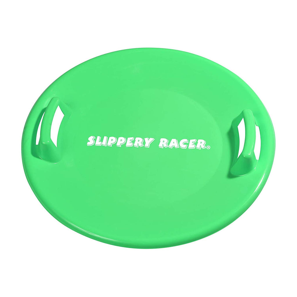 Slippery Racer Heavy-Duty Cold Weather Downhill Pro Adults And Kids Plastic Outdoor Winter Saucer Disc Snow Sleds With Handles,