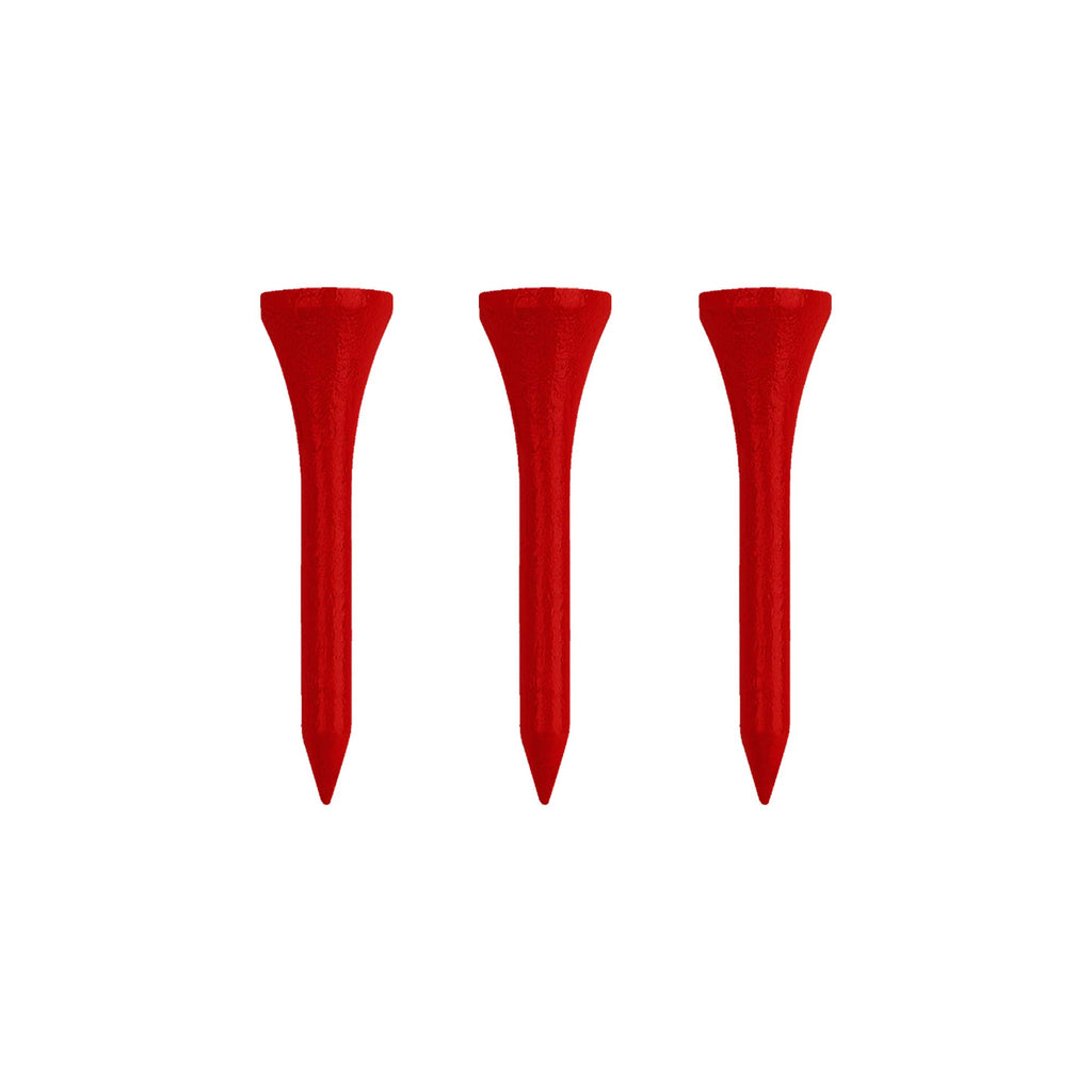 Izzo Golf Wood Golf Tees, 1.75 Inch, Red (Pack Of 200)